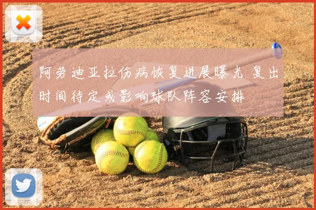 阿劳迪亚拉伤病恢复进展曝光 复出时间待定或影响球队阵容安排